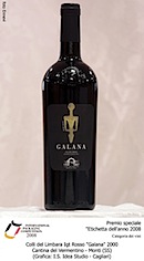 Colli del Limbara Igt Rosso “Galana” 2000